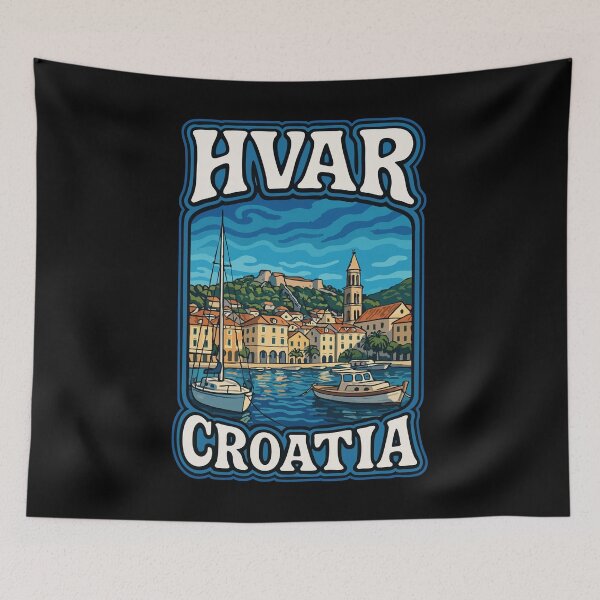Item preview, Hvar Island Croatia Travel designed and sold by TomFrontierArt.