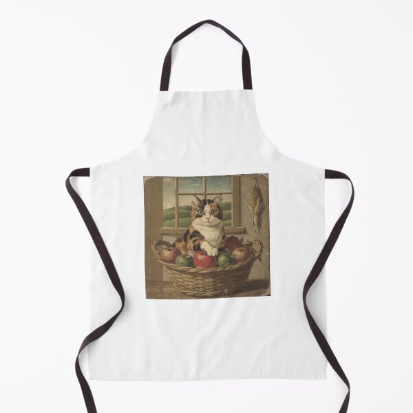 Item preview, Harvest Cat Folk Art - Primitive Farmhouse Portrait designed and sold by PictorialWhimsy.