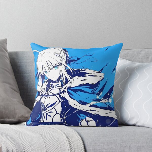 Item preview, Saber - Azure Ice Knight – Elegant Blue Anime Warrior designed and sold by Dyan4.
