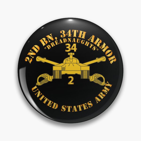 Item preview, Army - 2nd Bn 34th Armor - Dreadnaughts - Armor Branch designed and sold by Military Insignia Products.