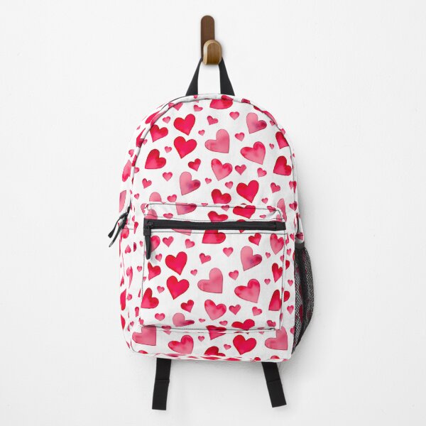 Item preview, Watercolor Red Hearts Seamless Pattern designed and sold by Clara Fruggeri.