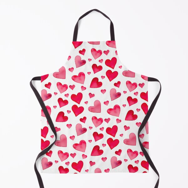 Item preview, Watercolor Red Hearts Seamless Pattern designed and sold by Clara Fruggeri.