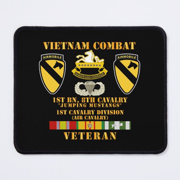 Item preview, Army - Vietnam Combat Vet w 1st Bn 8th Cav 1st Cav - Jumping Mustangs - Hat designed and sold by Military Insignia Products.
