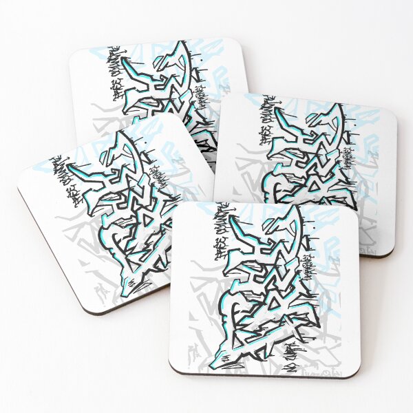Item preview, Wildstyle Urban Cipher – Abstract Monochrome Graffiti Art designed and sold by VitalusDesignArtV.