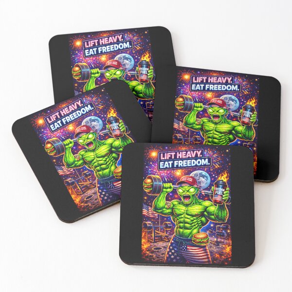 Item preview, Lift Heavy Eat Freedom Alien Gym Bro USA Patriotic Meme designed and sold by Dominik1994.
