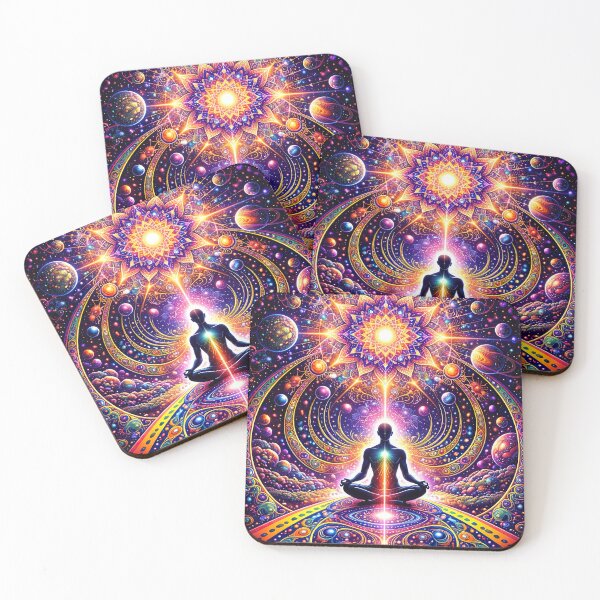 Item preview, Psychedelic Cosmic Meditation – Galactic Mandala and Chakra Energy Art designed and sold by Dominik1994.