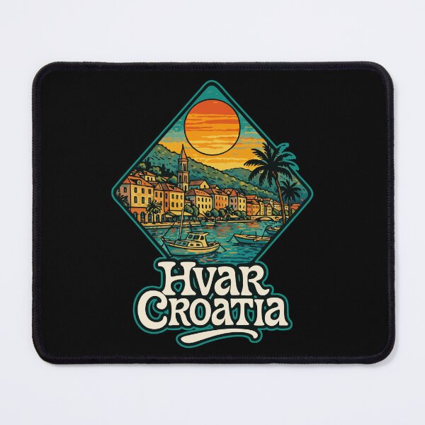 Item preview, Hvar Croatia Retro Travel designed and sold by TomFrontierArt.
