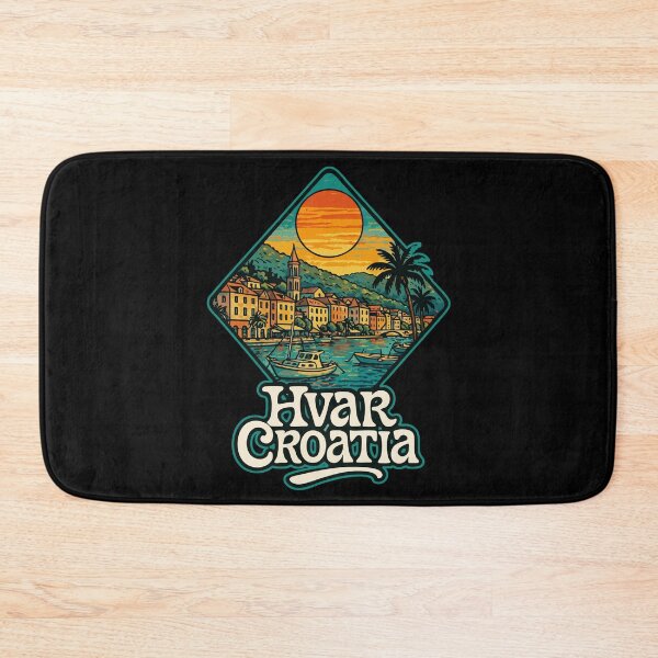 Item preview, Hvar Croatia Retro Travel designed and sold by TomFrontierArt.