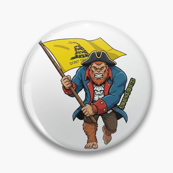 Item preview, Bigfoot holding Gadsden flag designed and sold by AdirondacKuriosities.