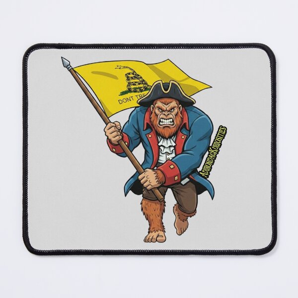 Item preview, Bigfoot holding Gadsden flag designed and sold by AdirondacKuriosities.