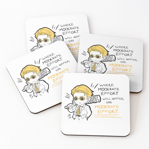 Item preview, Moderate Effort Anime Quote – Stoic Office Sorcerer Meme designed and sold by EcceHomonculus.