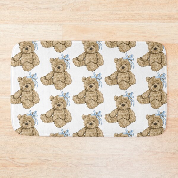Item preview, Cuddly Teddy Bear Blue Bow  Party Baby Bear Happy Birthday Party designed and sold by CreativeBu.