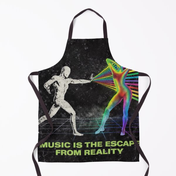 Item preview, Music Is The Escape From Reality – Underground Rave Retro Artwork designed and sold by Dominik1994.