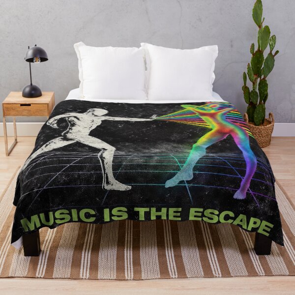 Item preview, Music Is The Escape From Reality – Underground Rave Retro Artwork designed and sold by Dominik1994.