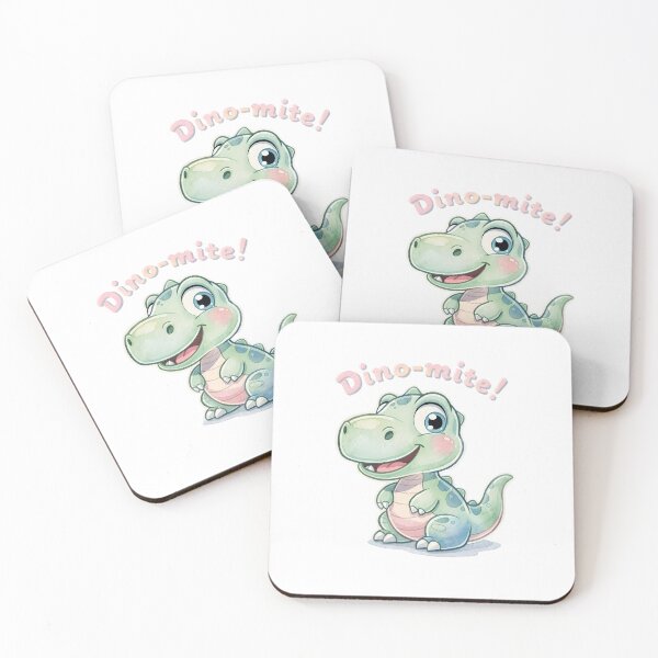 Item preview, Dino-Mite Cute Baby Dinosaur Cartoon designed and sold by DenBox.