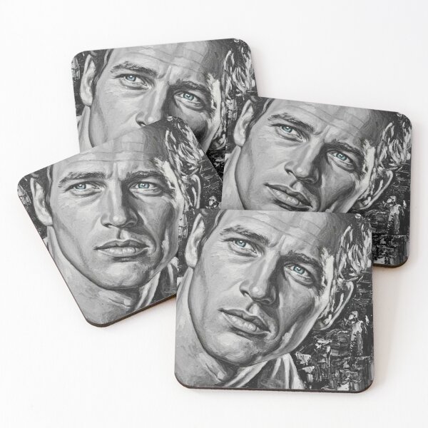 Item preview, Newman’s Gaze: Paul Newman Selective Blue Impasto Portrait designed and sold by Art's Diner.