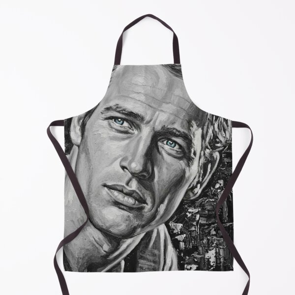Item preview, Newman’s Gaze: Paul Newman Selective Blue Impasto Portrait designed and sold by Art's Diner.