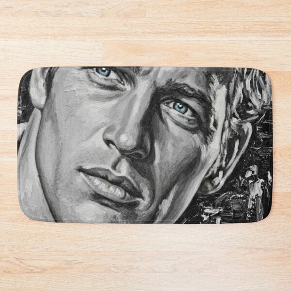 Item preview, Newman’s Gaze: Paul Newman Selective Blue Impasto Portrait designed and sold by Art's Diner.