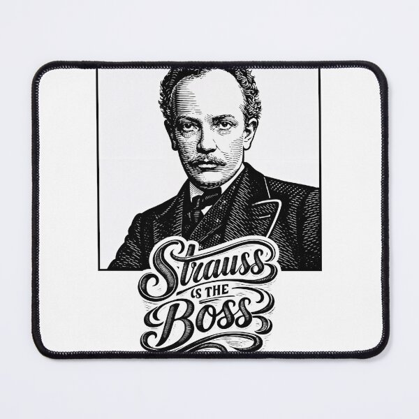 Item preview, Strauss is the Boss: Bold Tribute in Linework designed and sold by ForeverPrintsOK.