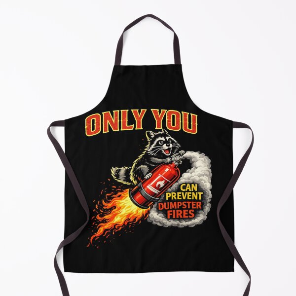 Item preview, Only You Can Prevent Dumpster Fires — Rocket Trash Panda designed and sold by VibeOffline Studio.