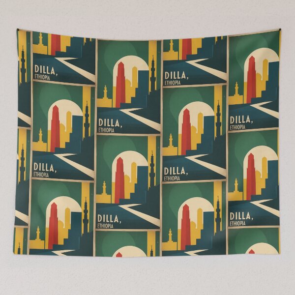 Item preview, Dilla Ethiopia Africa Retro Vintage Travel Souvenir designed and sold by TravelersGems.