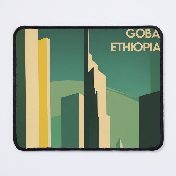 Item preview, Goba Ethiopia Retro Vintage Travel Design designed and sold by TravelersGems.
