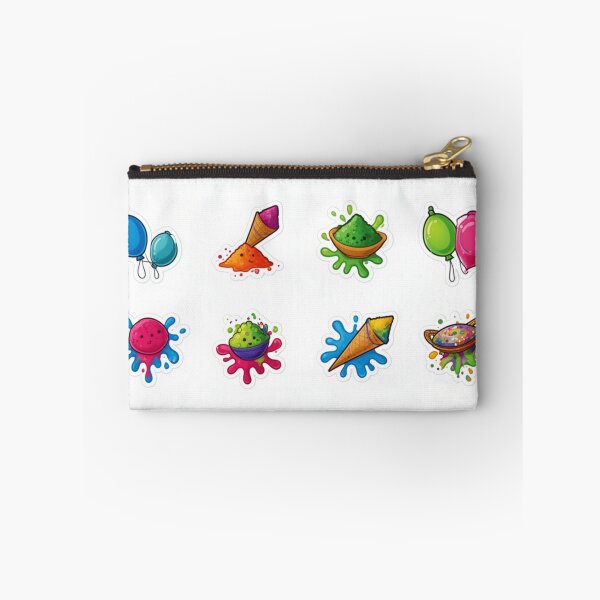 Item preview, Cute Holi Sticker Collection – Colorful Festival of Colors Cartoon Icons designed and sold by digitallyyour.