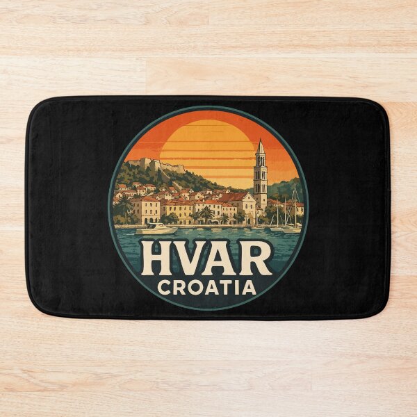 Item preview, Hvar Island Croatia Retro Vintage Travel designed and sold by TomFrontierArt.
