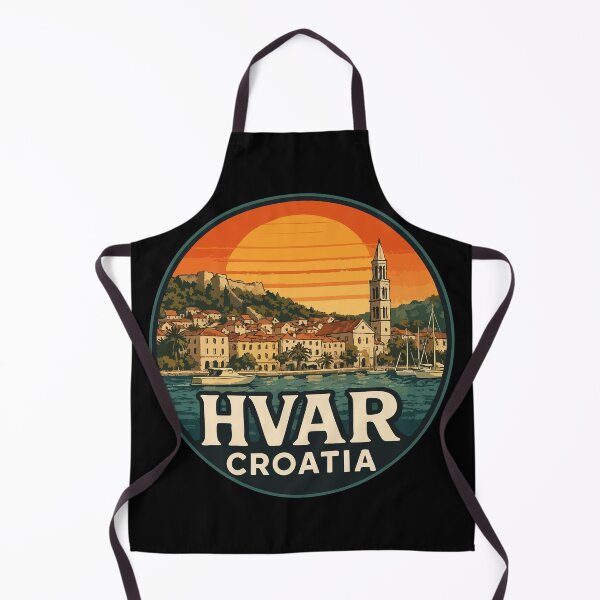 Item preview, Hvar Island Croatia Retro Vintage Travel designed and sold by TomFrontierArt.
