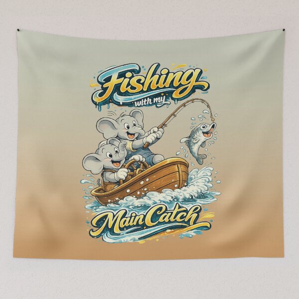 Item preview, Fishing With My Main Catch | Dad Fishing designed and sold by skkyfaithArtz.