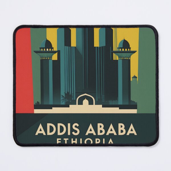 Item preview, Addis Ababa Ethiopia Africa Retro Vintage Travel Souvenir designed and sold by TravelersGems.