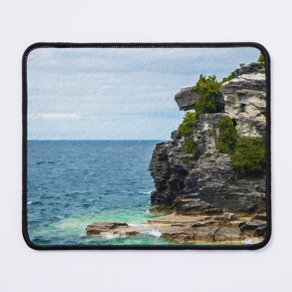 Item preview, Rocky Cliff Turquoise Tobermory Shoreline designed and sold by CMi-Designs.