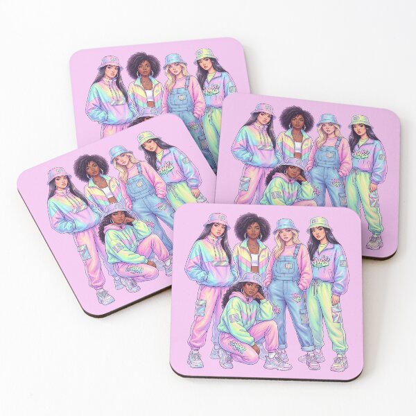 Item preview, Cute Diverse Girls Support Girls | Empowered Best Friends Squad Art designed and sold by AOG-DESIGNS.