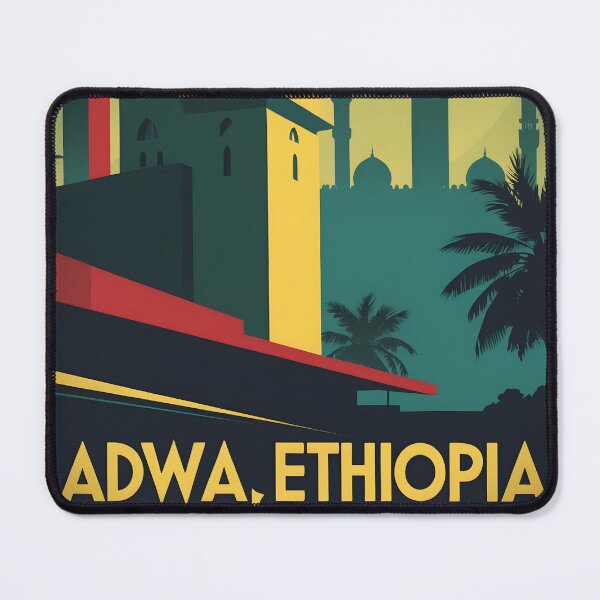 Item preview, Adwa Ethiopia Africa Retro Vintage Travel Souvenir designed and sold by TravelersGems.