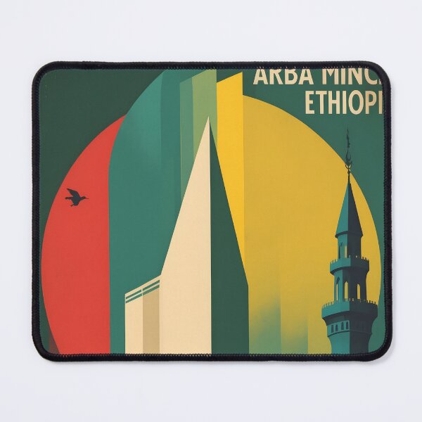 Item preview, Arba Minch Ethiopia Retro Vintage Travel Design designed and sold by TravelersGems.