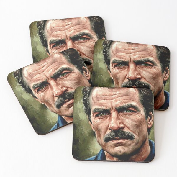 Item preview, The Original Detective: Tom Selleck Rugged Impasto Portrait designed and sold by Art's Diner.