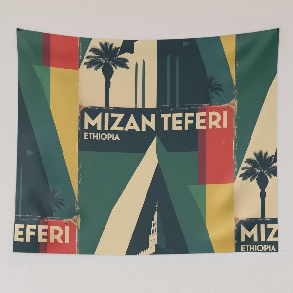 Item preview, Mizan Teferi Ethiopia Retro Vintage Travel Design designed and sold by TravelersGems.