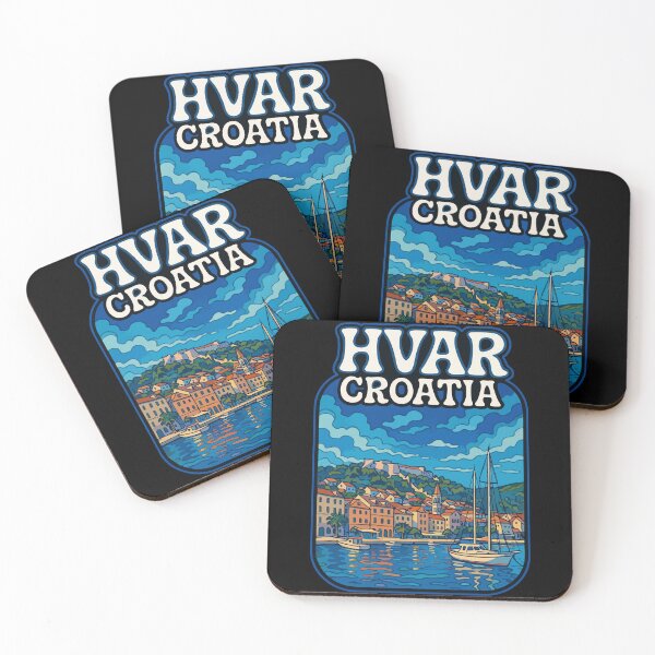 Item preview, Hvar Island Croatia Trippy Art Travel designed and sold by TomFrontierArt.