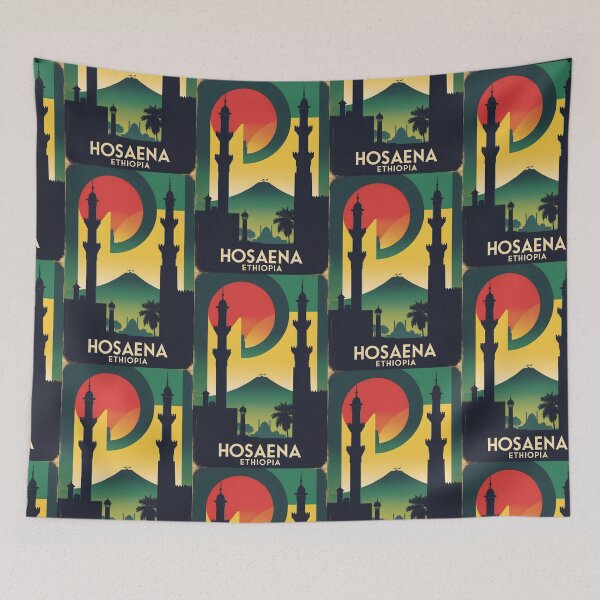Item preview, Hosaena Ethiopia Africa Retro Vintage Travel Souvenir designed and sold by TravelersGems.