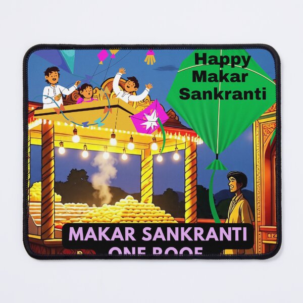 Item preview, Makar Sankranti Kite Festival T-Shirt – Indian Festive Celebration Design designed and sold by Dew Drop wear.