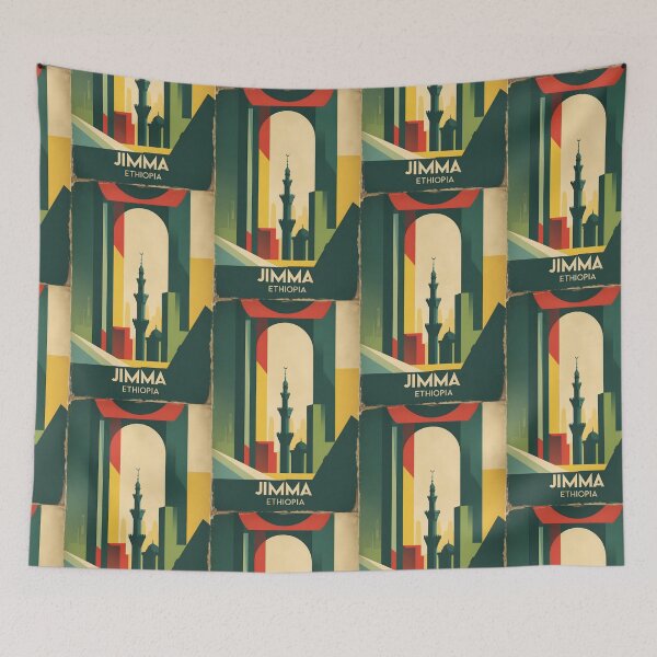 Item preview, Jimma Ethiopia Africa Retro Vintage Travel Souvenir designed and sold by TravelersGems.