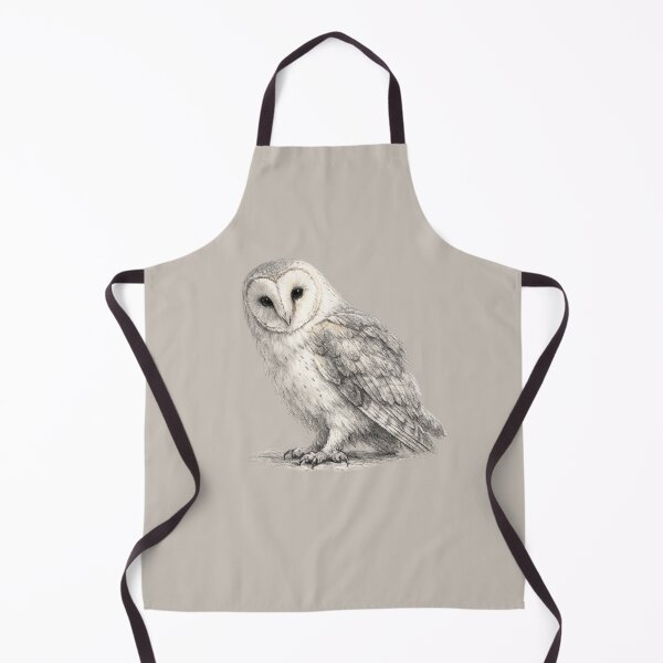 Item preview, Contemplative Barn Owl Pencil Wildlife Illustration designed and sold by ChirpInc.