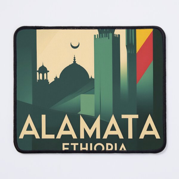 Item preview, Alamata Ethiopia Africa Retro Vintage Travel Souvenir designed and sold by TravelersGems.