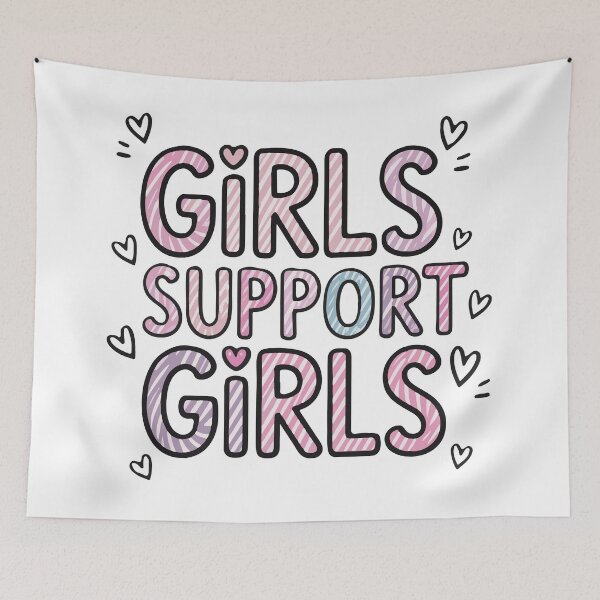 Item preview, Girls Support Girls – Feminist Empowerment International Women's Day designed and sold by Elia Moon.