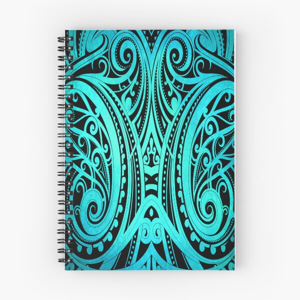 Item preview, Teal Tribal Polynesian Symmetry Pattern designed and sold by artistwill.
