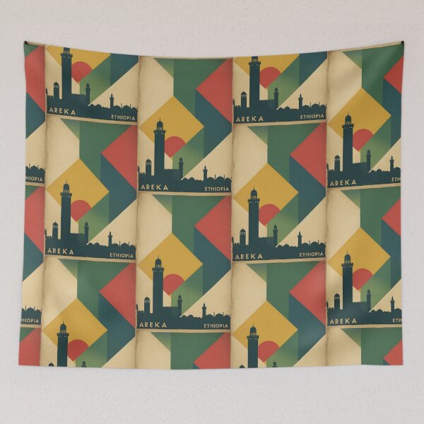 Item preview, Areka Ethiopia Africa Retro Vintage Travel Souvenir designed and sold by TravelersGems.