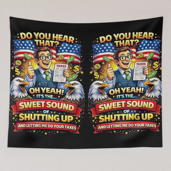 Item preview, Funny Tax Accountant Shirt – Sweet Sound of Shutting Up USA Patriotic CPA Gift designed and sold by Dominik1994.