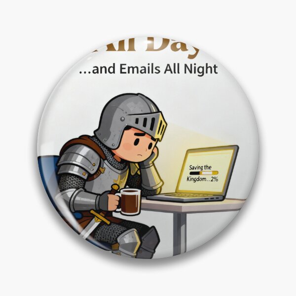 Item preview, I Fight Dragons All Day – Funny Office Life Knight T-Shirt designed and sold by DRstore95.