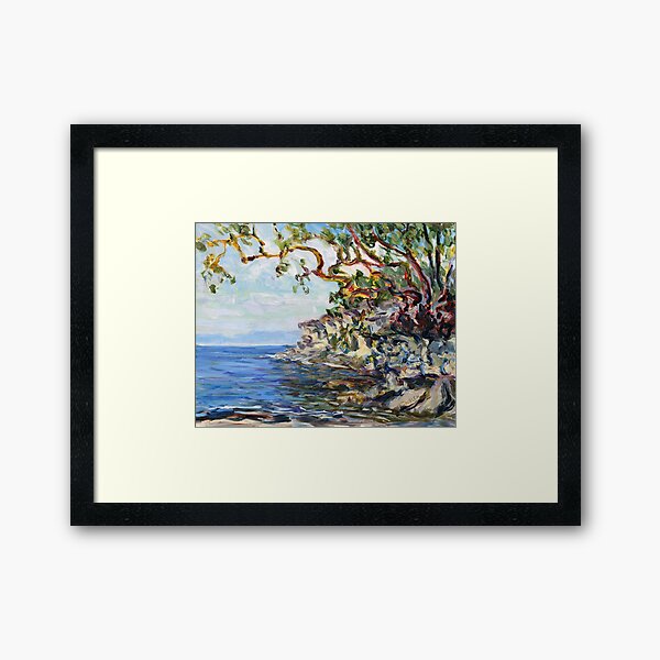 Sea and Shore study Framed Art Print