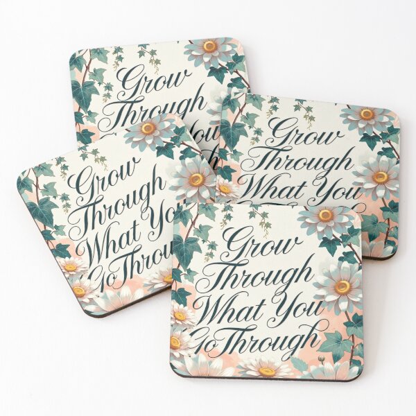 Item preview, Grow Through What You Go Through Floral Bloom designed and sold by CoquetteLunaCo.